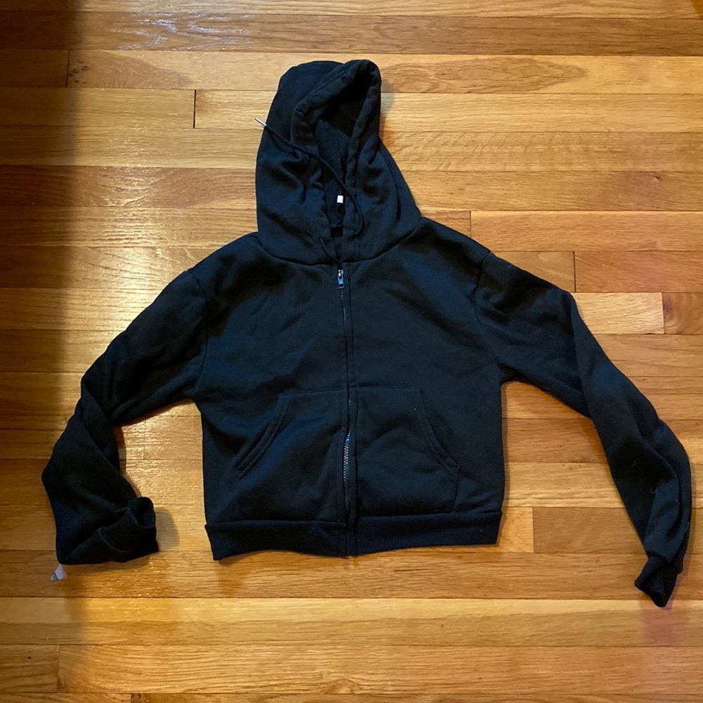 Cropped zip up